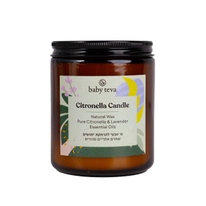 נר ציטרונלה לבנדר דוחה יתושים